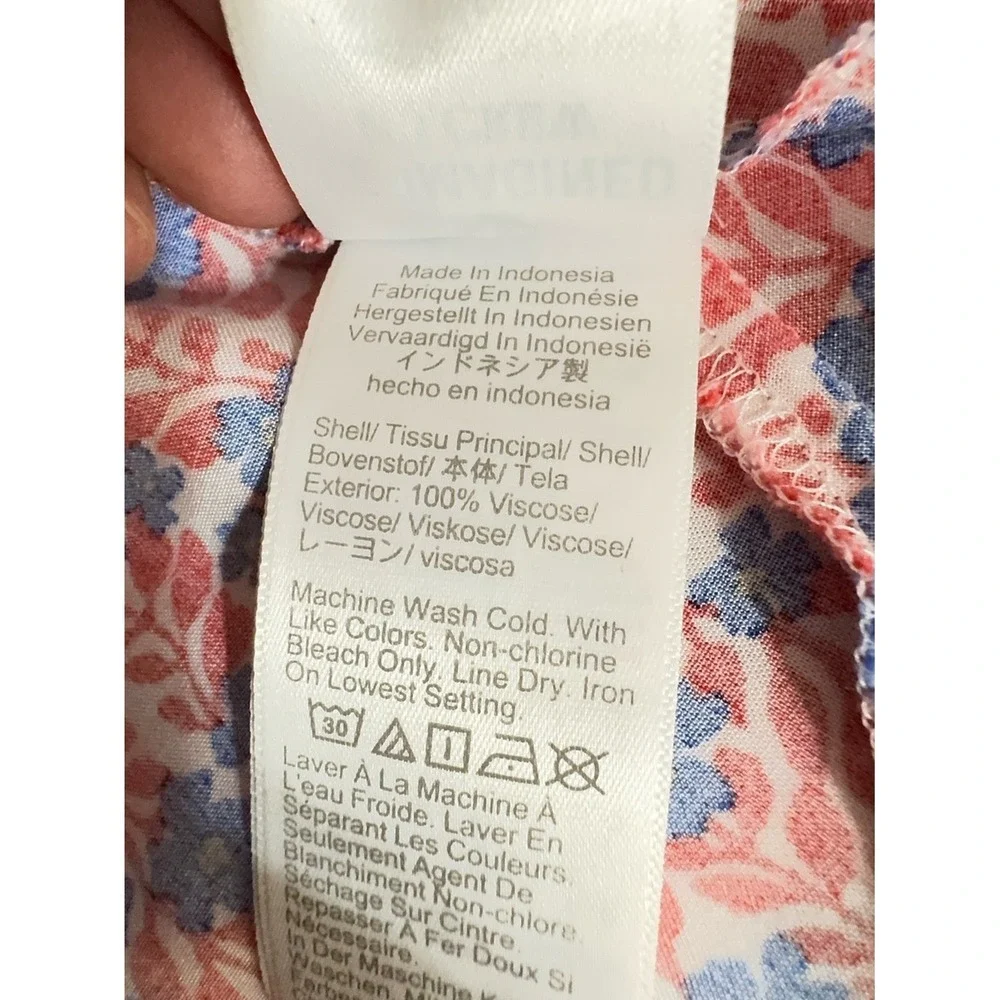 J Crew Floral Midi Dress Size 4 Ruffle Feminine Garden Party Coquette Wedding
